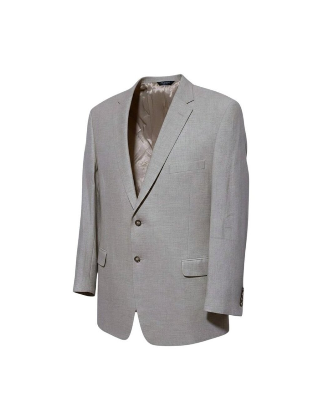 Jos a Bank Linen Blend Blazer 52 R Jacket Tailored Fit Cream Ivory Linen Wool